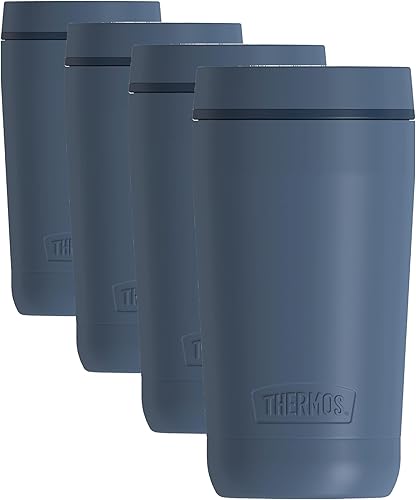 Miniatura 7 de THERMOS ALTA SERIES - Vaso térmico de acero inoxidable, 12 onzas, color negro mate Negro mate,Verde