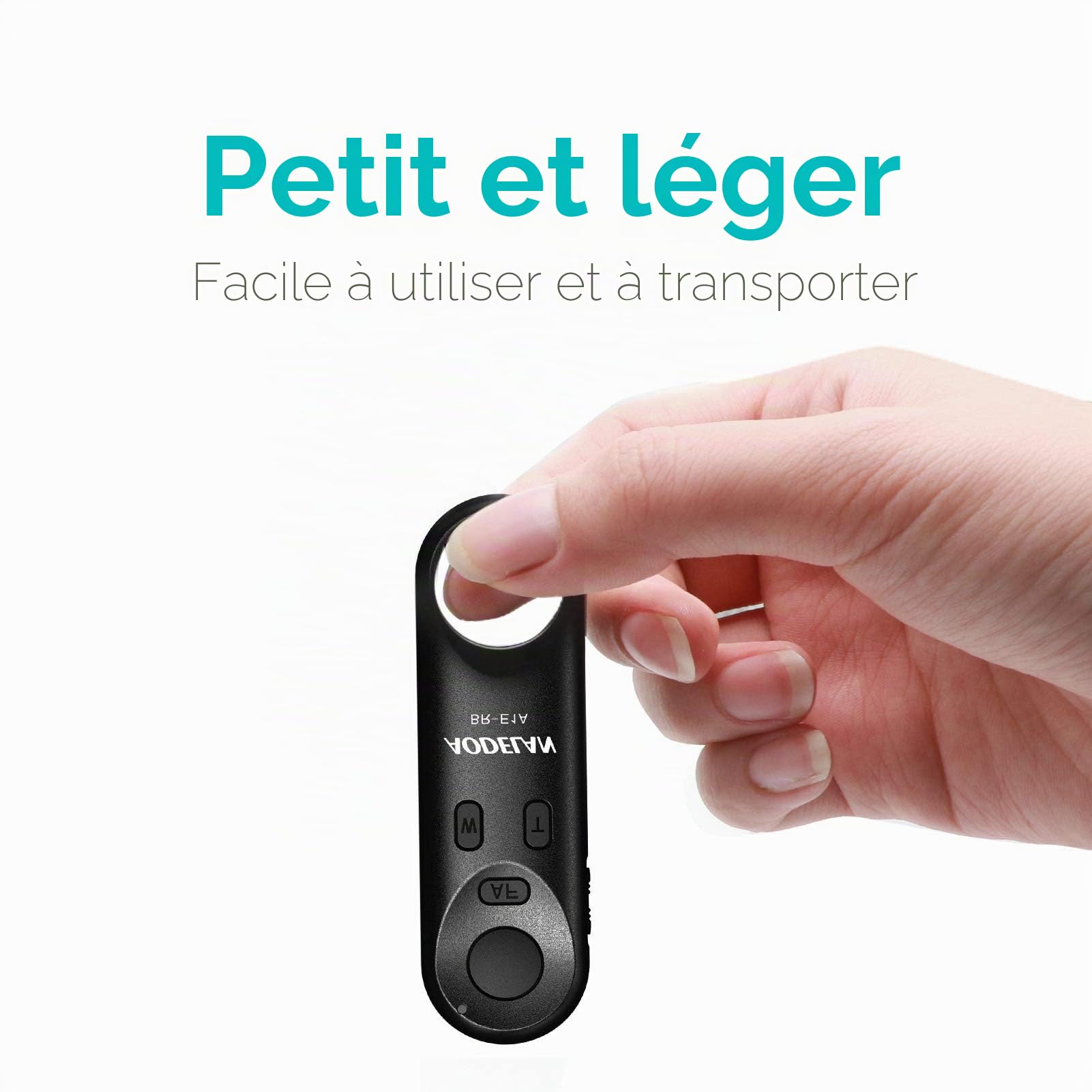 AODELAN Télécommande sans Fil BR-E1A pour Canon EOR RP, EOS R, R5, R6, M50, 6D Mark II, 77D, 850D, 800D, 200D, 250D, 90D, EOS M6 Mark II, G7 X Mark III