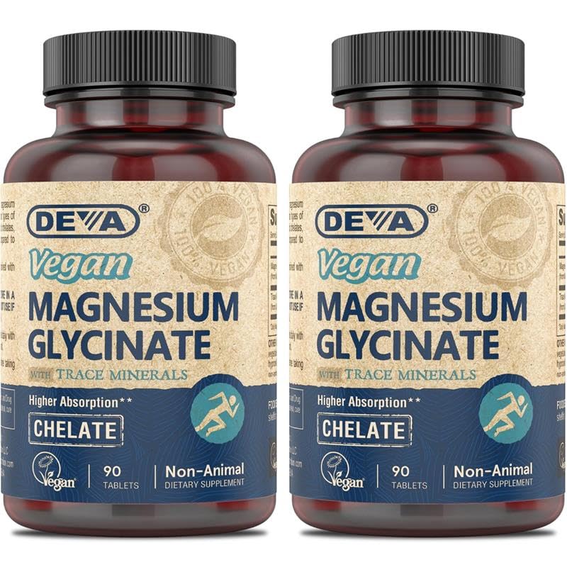 DEVA Vegan Magnesium Glycinate with Trace Minerals