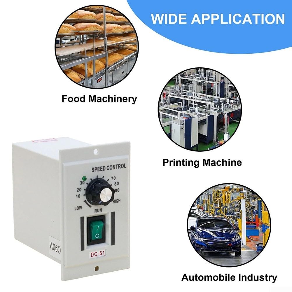 Controlador Motor DC 0-90V Entrada AC110V Perilla