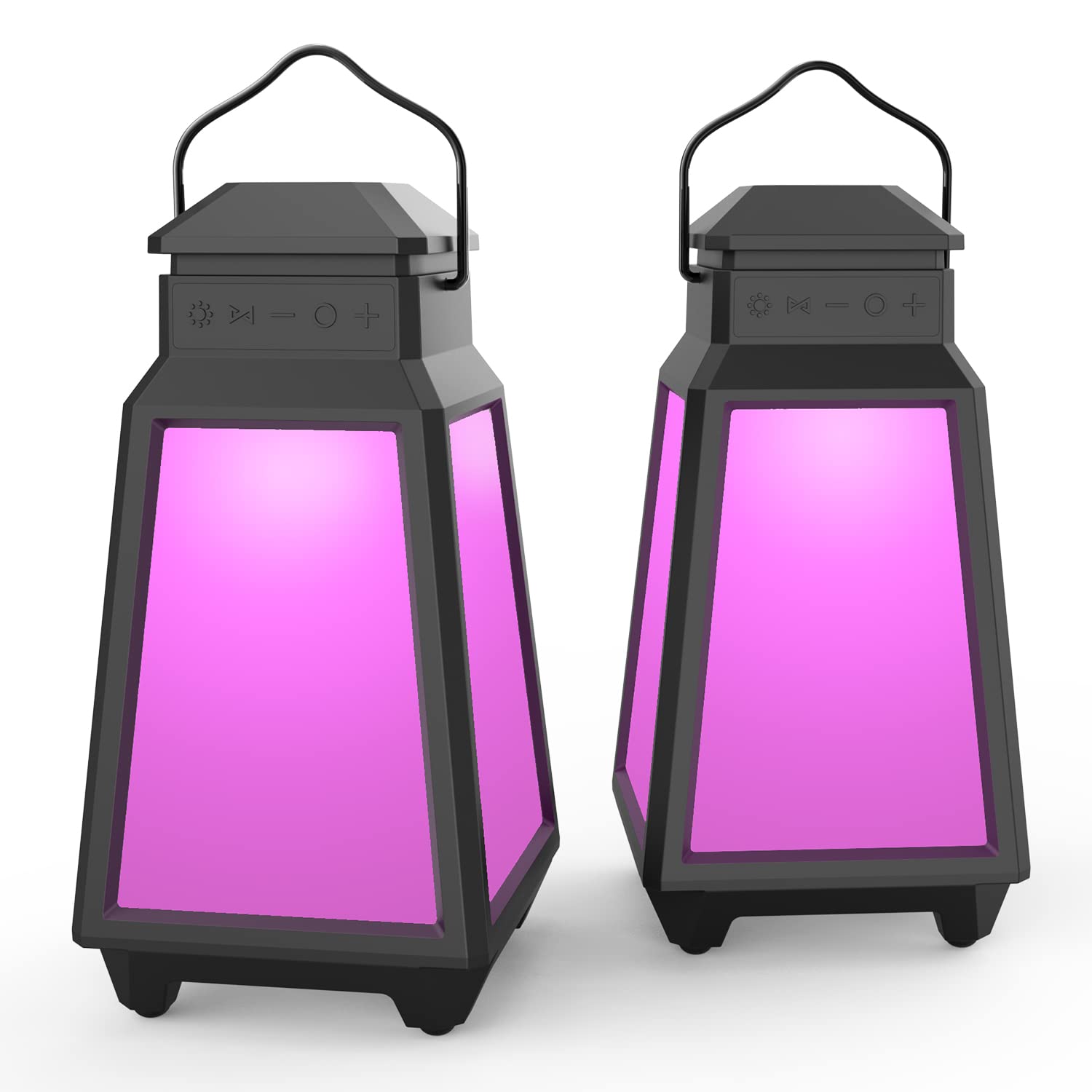 INWA Outdoor Bluetooth Speakers, Wireless Speaker Sync Up to 100 Speakers, IPX5 Waterproof, Beat-Driven Light Show, Night Light, Seamlessly to Phone, TV Box, Projector, Echo Dot, for Patio, Yard, Pool