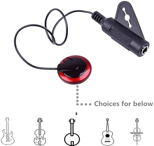 Miniatura 4 de traderplus 2pcs Piezo Contacto Micrófono Pastilla para Guitarra Violín Banjo Mandolina Ukelele