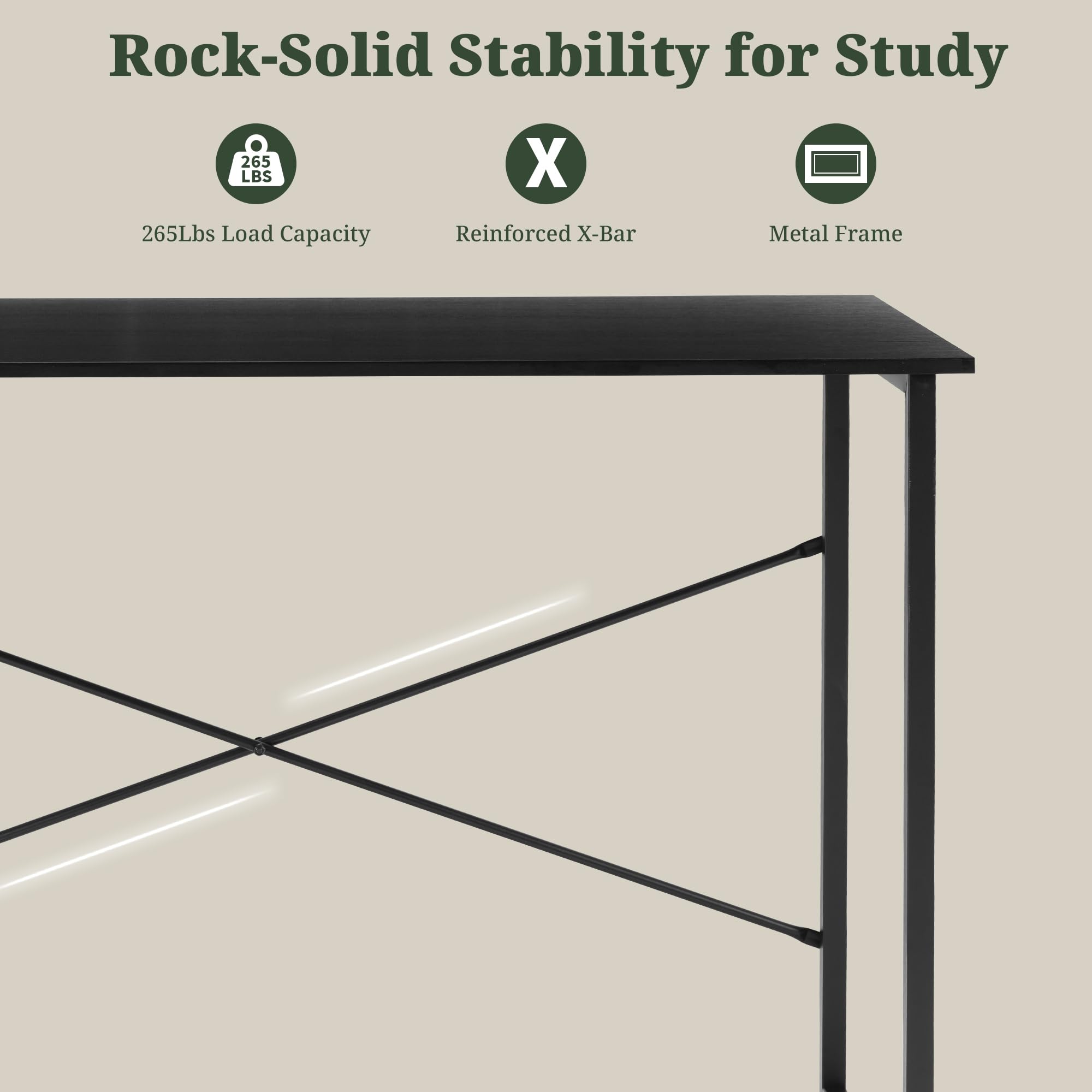 Amazon.com: SageNest Computer Desk 44 Inch, Home Office Desk
