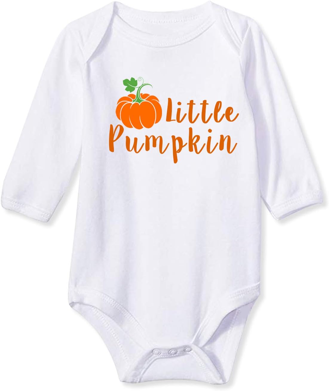 Funnycokid Infant Baby One Piece Thanksgiving Cutest Pumpkin in the Patch Newborn Cotton Bodysuits Long Sleeve 6-9 Months