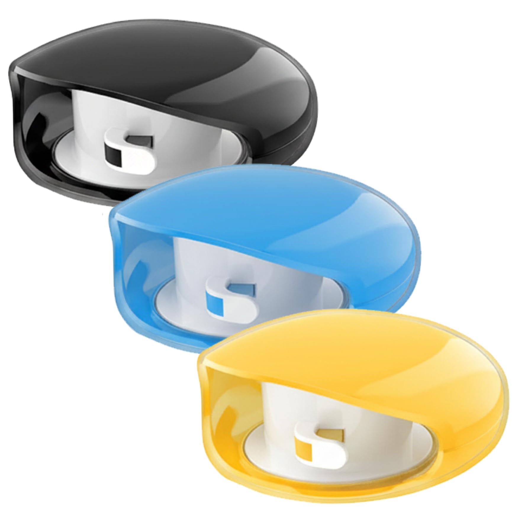 3PCS Automatic Cord Reel, Portable Small Extension Cord Reel for Phone Cords, Retractable Cable Winder Cable Management for Home Office Classroom, 3 Colors Retractable Extension