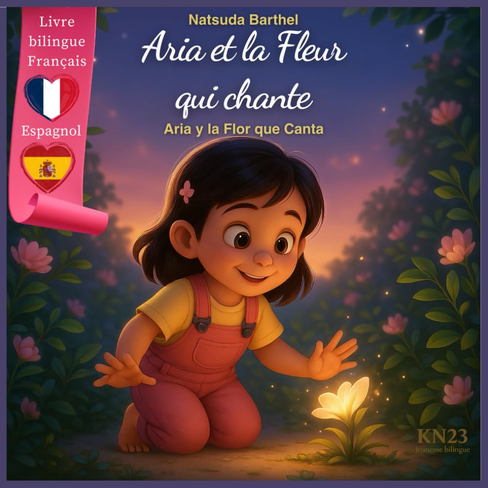 Aria et la Fleur qui chante – Libro bilingüe Francés–Español: Un conte magique sur l’amitié et la sensibilité – Versión bilingüe para niños