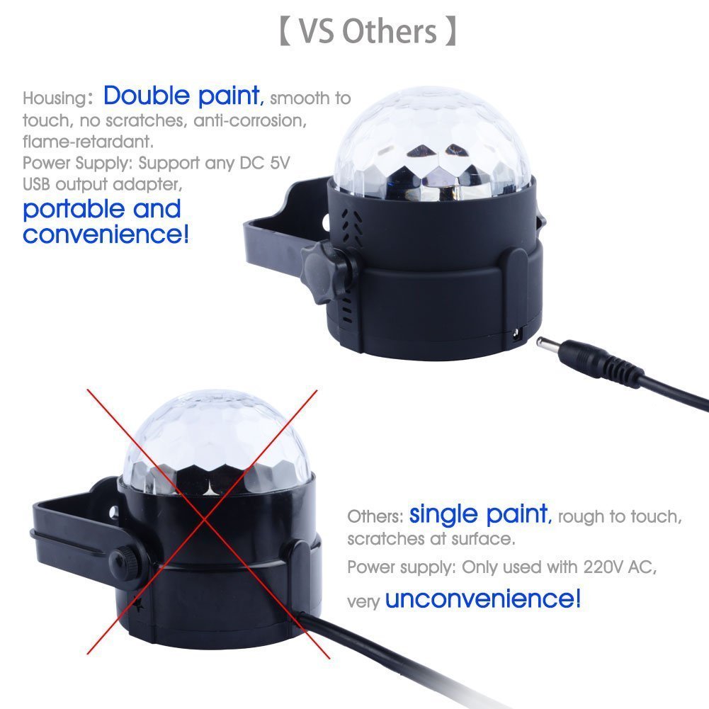 Mini Sfera Magica LED Rotante 3W Con Telecomando - Proiettore Luci Effetti Multicolore Per Feste E Eventi - Foto 11