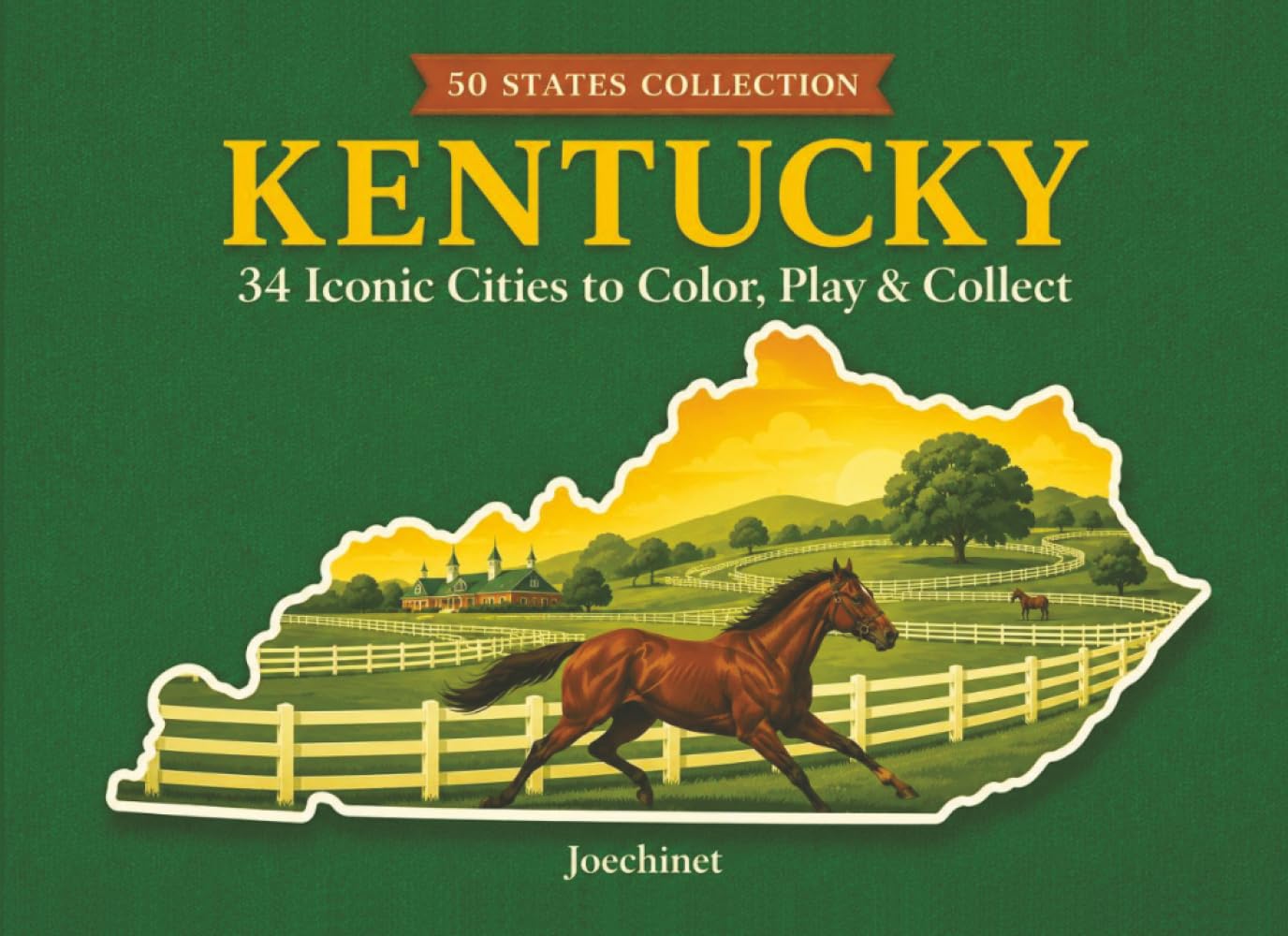 Kentucky: 34 Cities to Color (50 States Collection)