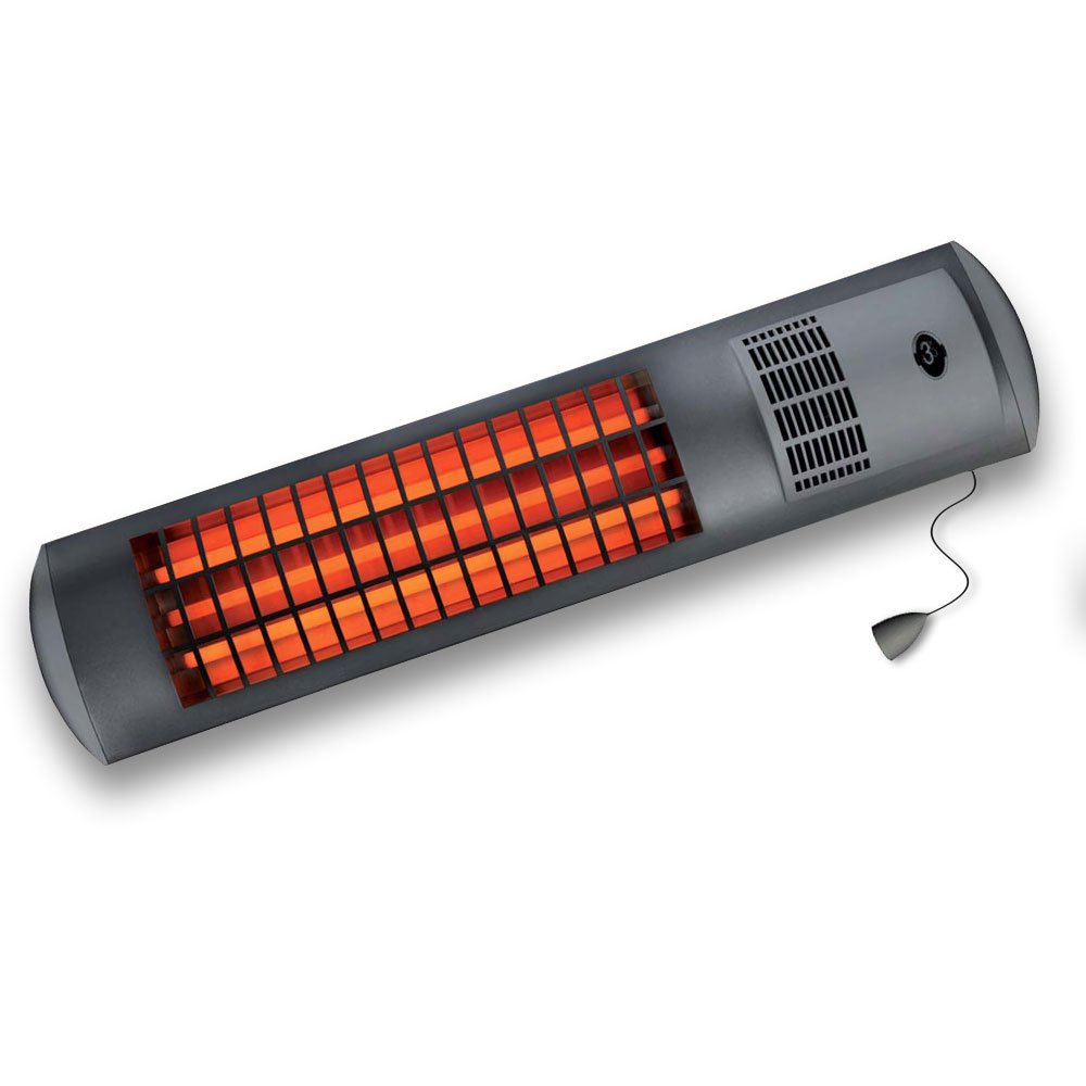 Bio Green IQS 1800 V K promiennik kwarcowy na podczerwień 1800 W z wentylatorem, opatentowany