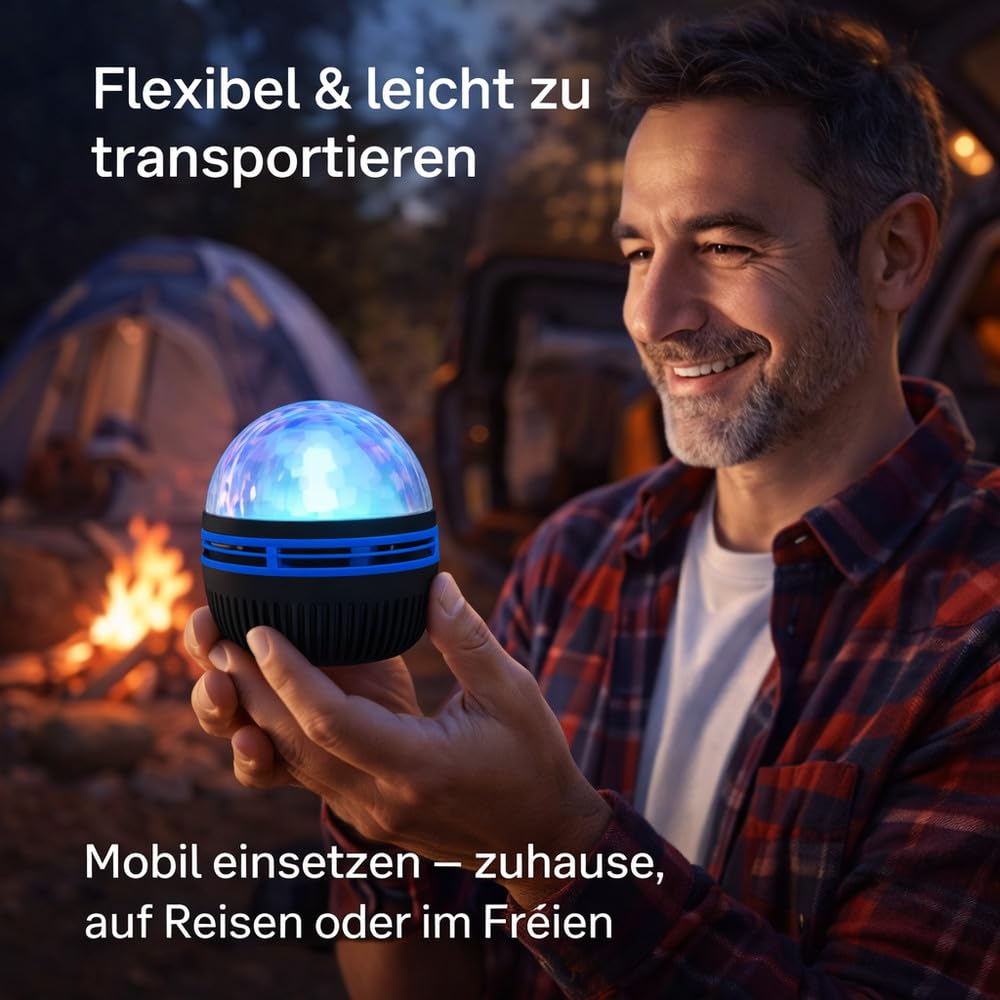 Festberg™ Aurora Nordlicht Lampe Projektor Polarlicht Sternenhimmel Nachtlicht