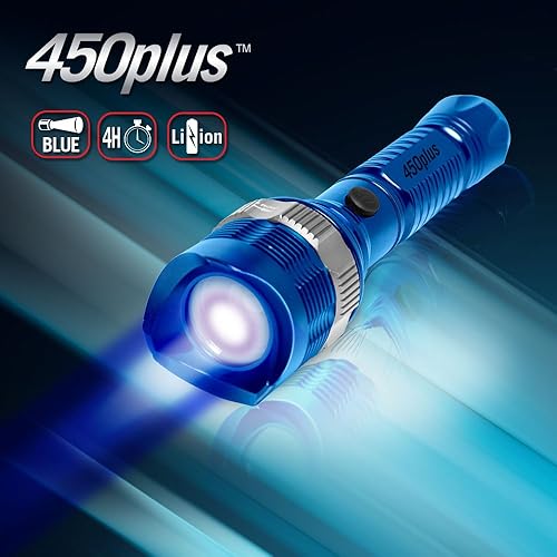 Miniatura 2 de Cliplight 450DCPLUS 450plus Luz de trabajo LED recargable de inspección azul avanzada y linterna