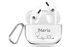 Personalized AirPod Case Keychain for Women