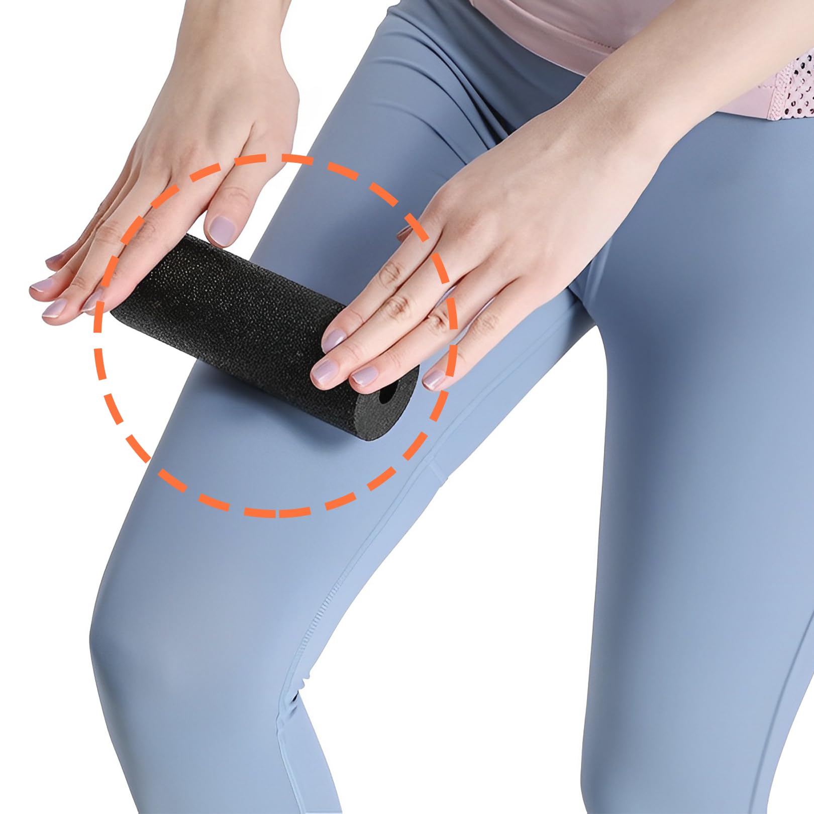 Wałek do masażu powięzi do fitnessu, 15 x 5 cm, wałek piankowy, mini wałek do pleców, do masażu powięzi, mały wałek gimnastyczny do stóp, kręgosłupa, akupresury, zapalenia powięzi podeszwowej