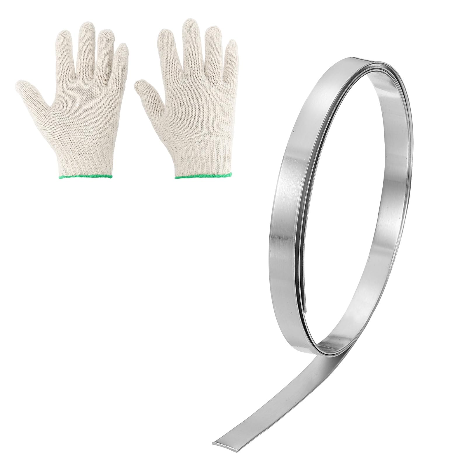 sourcing map Aluminum Flashing Roll, 0.4" x 3.28ft Roof Flashing Metal Strip Sheet Roll 1mm Thick with Gloves for House Repair Sealing Window Door