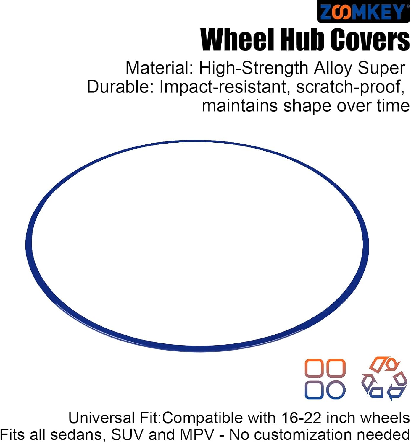 Rim Protector for Car Wheels - Set of 4 Automotive Alloy Wheel Rim Edge Protectors - Suitable for All Vehicles, Including Tesla Model Y Rim Protector - Durable Wheel Hub Accessories(Blue, 20Inch)