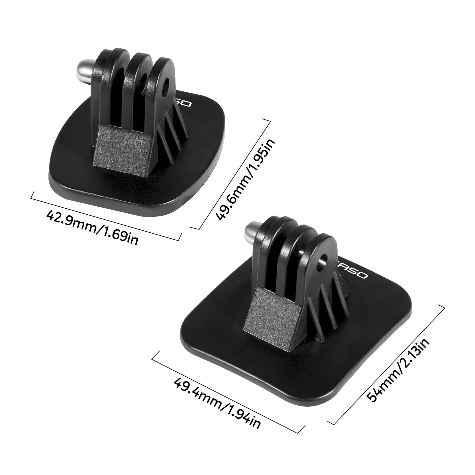 AKASO Kit de accesorios de tornillo de montaje con hebilla adhesiva para casco compatible con cámaras de acción Hero 13 12 11 10 Max 9 8 7 6 5 DJI Osmo Insta360