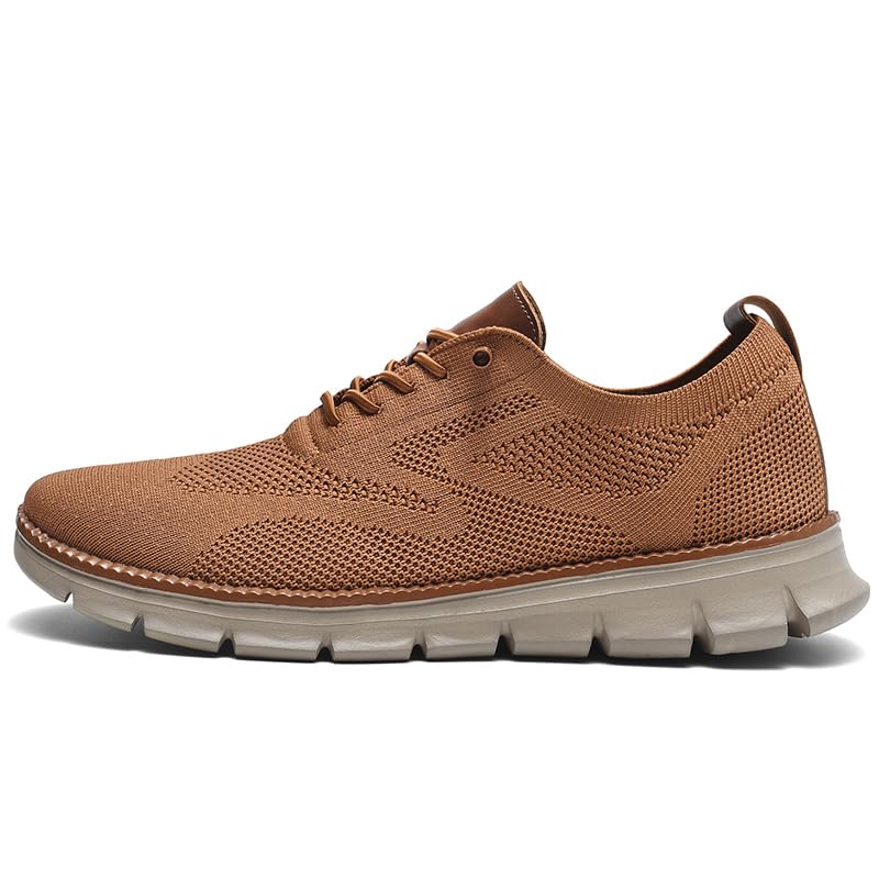 Image of Wearbreeze Men's Business Casual Oxford Sneakers - Lightweight Lace-Up Dress Shoes for Work, Travel & Daily Commute