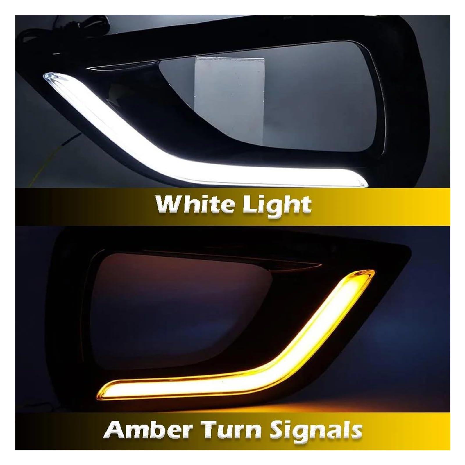 Genérico Luz Señal Giro Lámparas Antiniebla Diurnas LED DRL Lámpara Luces Para NISSAN Para NAVARA NP300 2015 2016 2017 2018 Intermitente Indicador Lateral