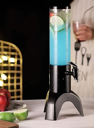 Dispensador de bebidas en torre de cerveza con dispensador de jugo de espita para bar o hogar/1.5L con carámbanos