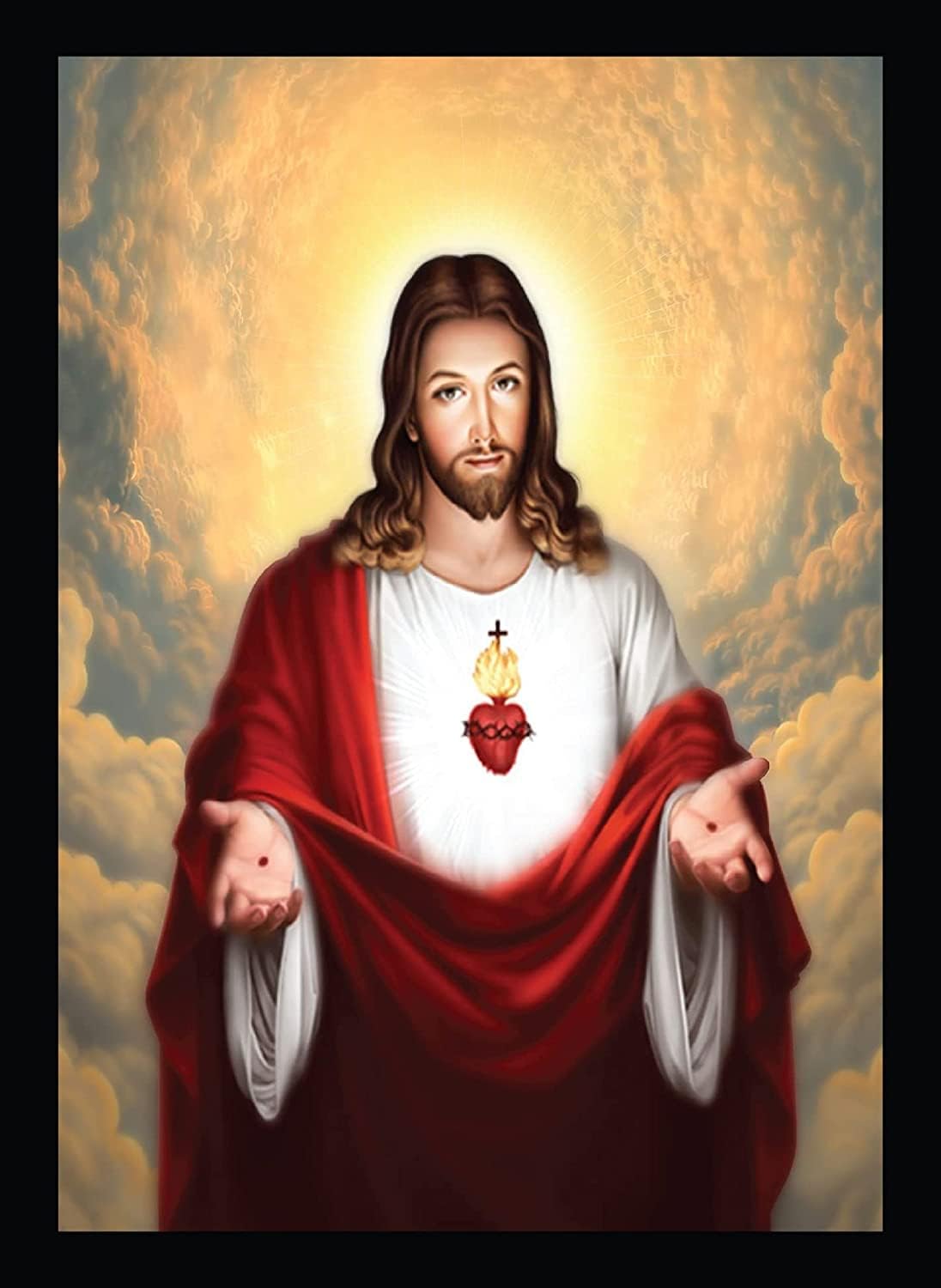 Cadre Photo Jésus Christ poster décoration salon maison boutique