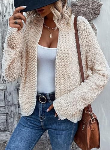 Dokotoo WGGW271978-18-M Women'S Oversized Long Cable Knit Sweater Cardigan thumb #1