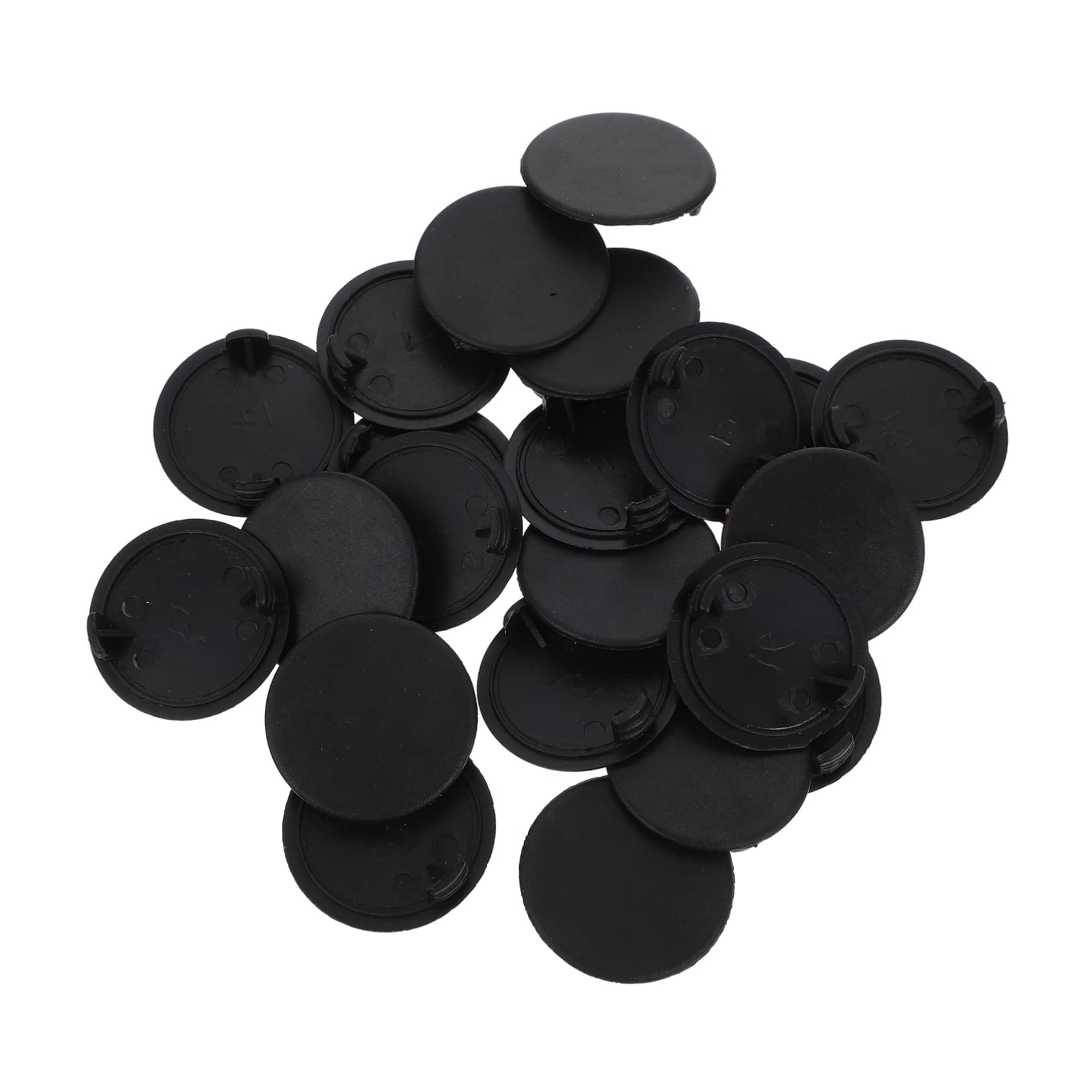 DINHEAROM 20 Pcs Plastic Plugs for Piggy Banks Round Bottom Stoppers Lightweight Figurine Bottom Covers for Sealing Coin Banks and Preventing Slips