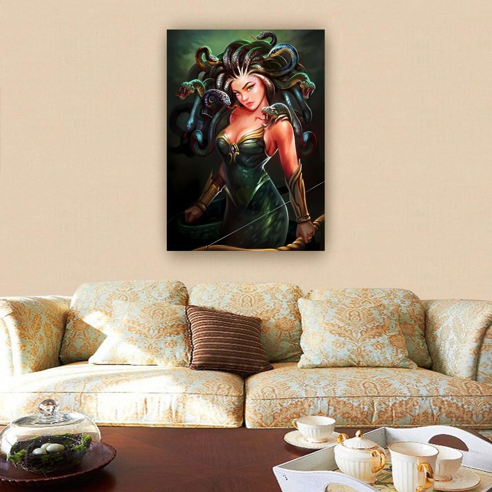 Amazon.com: Stantini Medusa Wall Art Greek Mythology Poster for