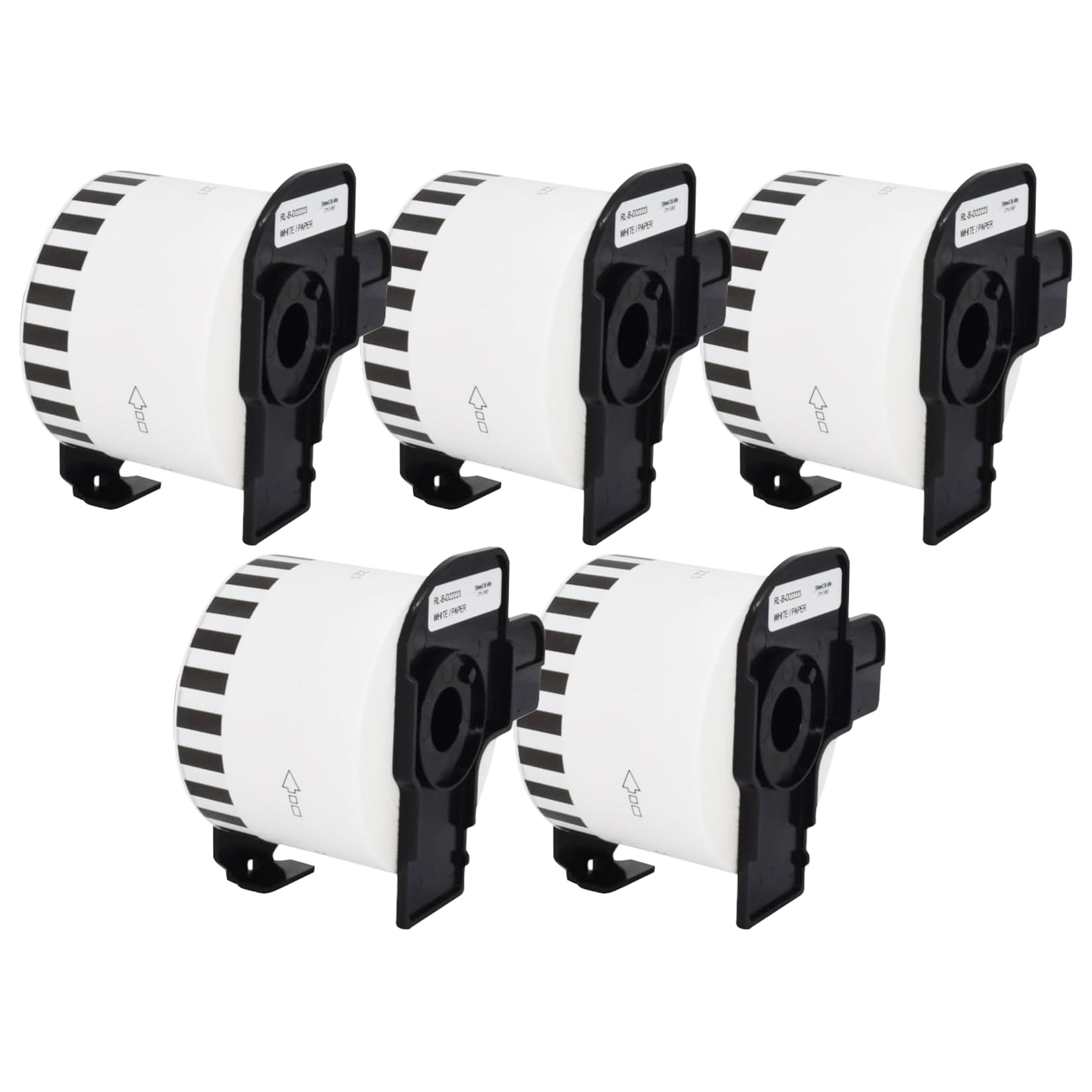 Veson, 5 Rolls White DK-22223 DK22223 Continuous Labels Compatible with Brother Address Label Rolls
