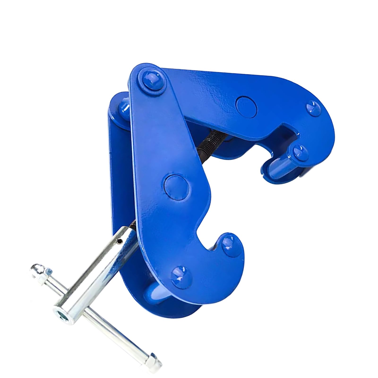 YushenFu Vertical I-Beam Clamp 1/2/3/5/10 Ton MAX Load, 3.5inch-12.6inch Adjustable Opening, Heavy Duty Lifting Clamp Thickened Alloy Steel Beam Clamp, For Lifting And Handling(Size:1T)