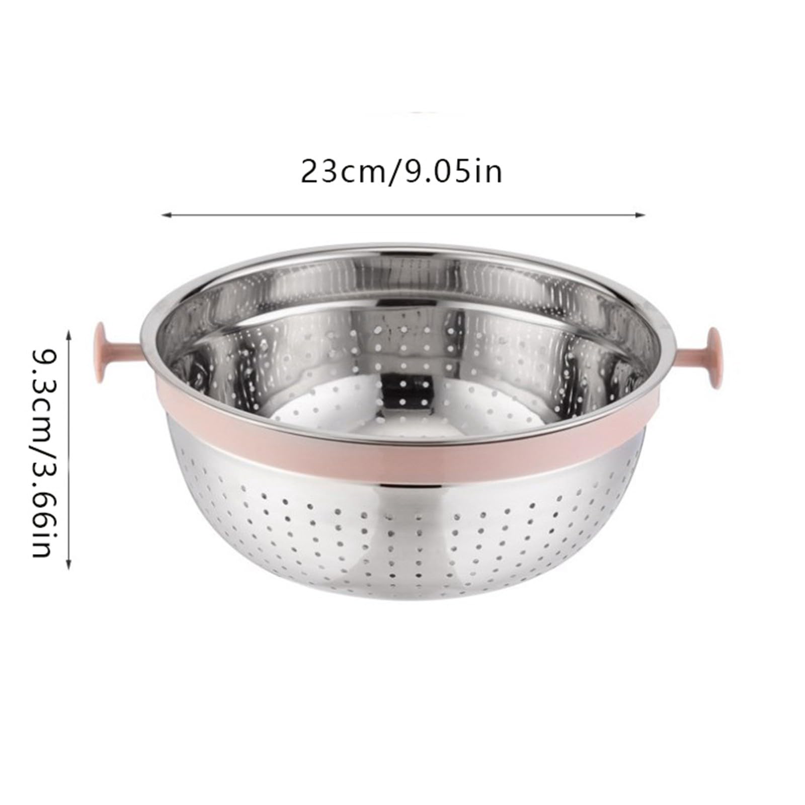 Escurreplatos 4 1 colador con cuenco para mezclar, cuenco colador con cuchara medidora, frutas y alimentos, acero inoxidable, giratorio para cocina