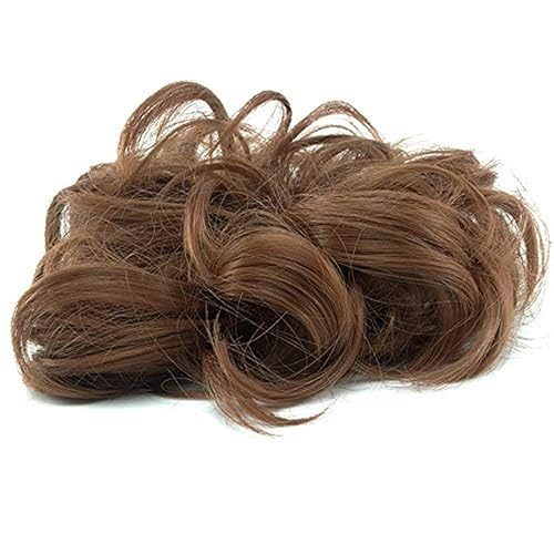 Miniatura 3 de Extensiones de cabello desordenado, coleta, peinado recogido, Moño, claro (Light Auburn)