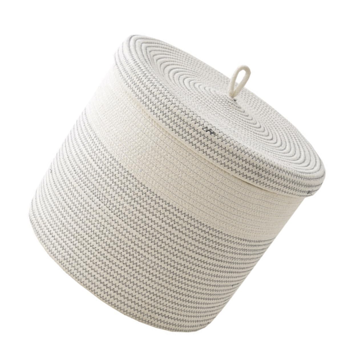Panier à linge pliable en coton tissé Mikikit anti-désordre