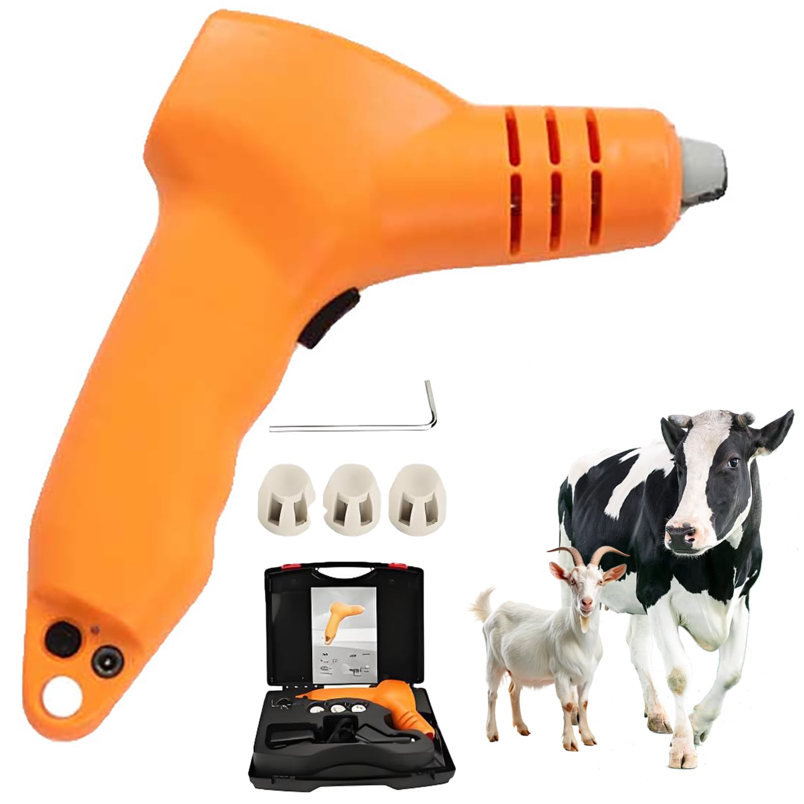 Dehorner elettrico per bovini pecore, strumento di taglio a corno a riscaldamento rapido, dehorning indolore per vitelli, attrezzature agricole per bestiame