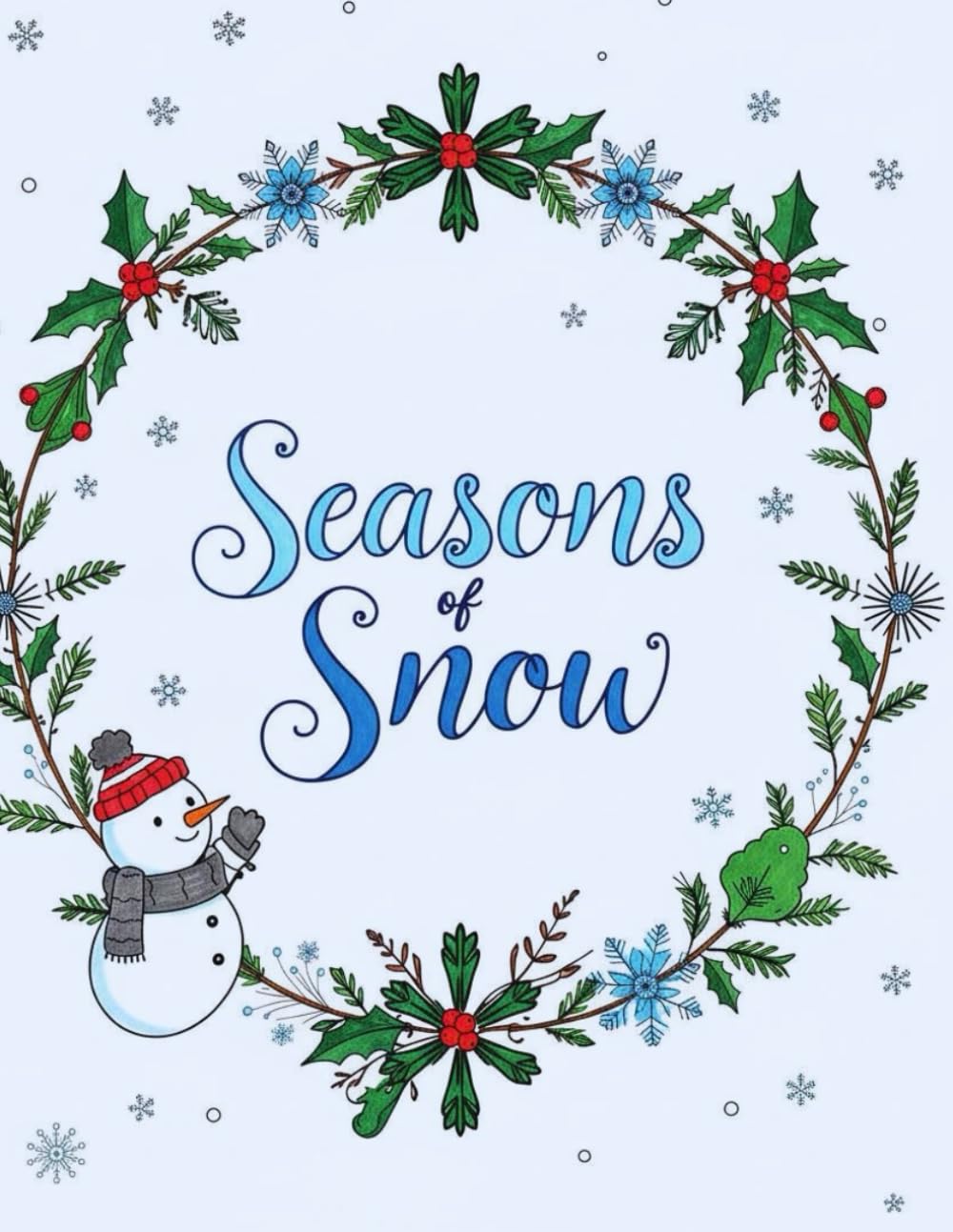 Seasons of Snow | Cosy winter adult colouring book