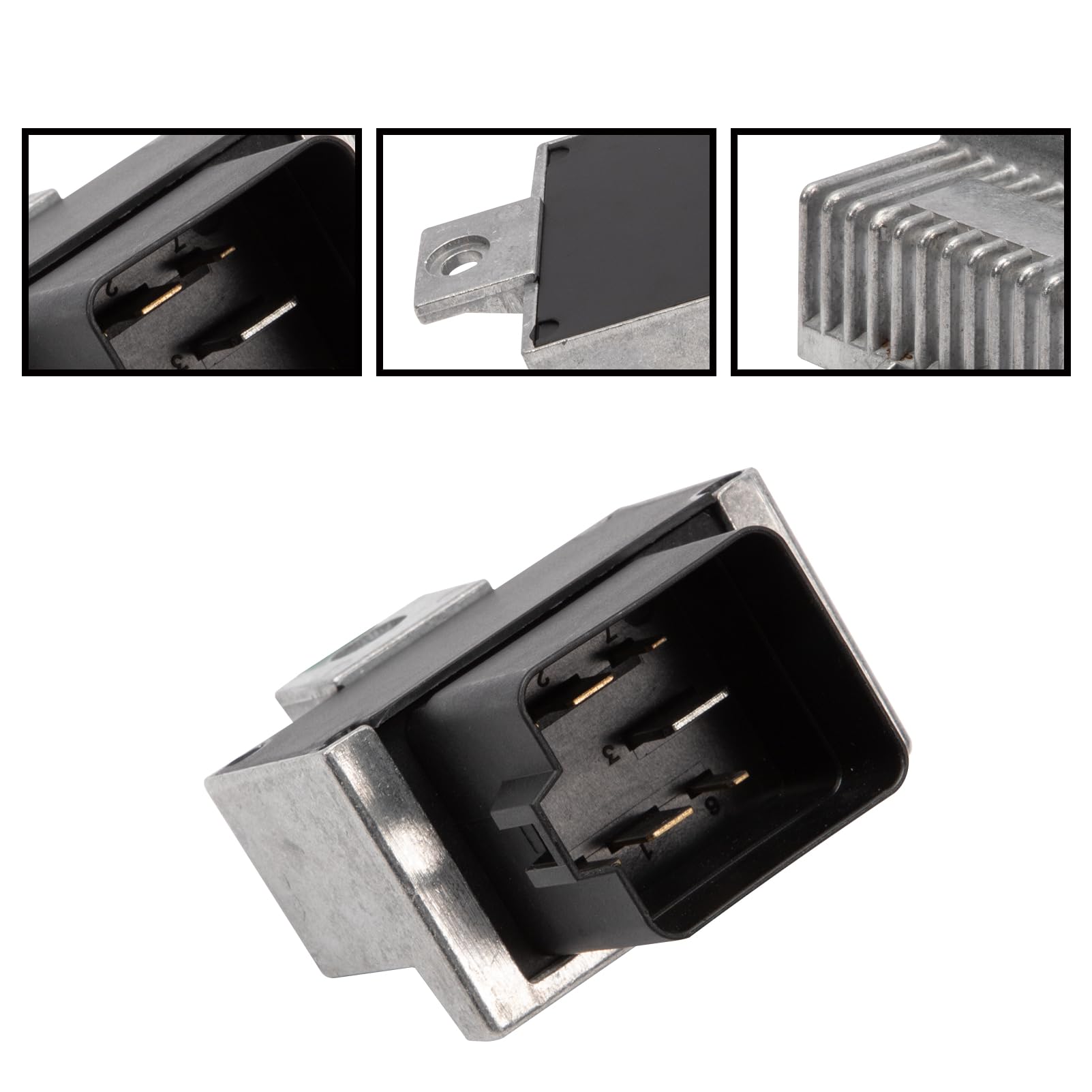 Relé Bujía Incandescente compatible con Clio 2 Trafic 2,7 Pin Relé compatible con Clio III Espace Laguna Twingo Megane Scenic Master Movano Vivaro 7700115078 6001546572