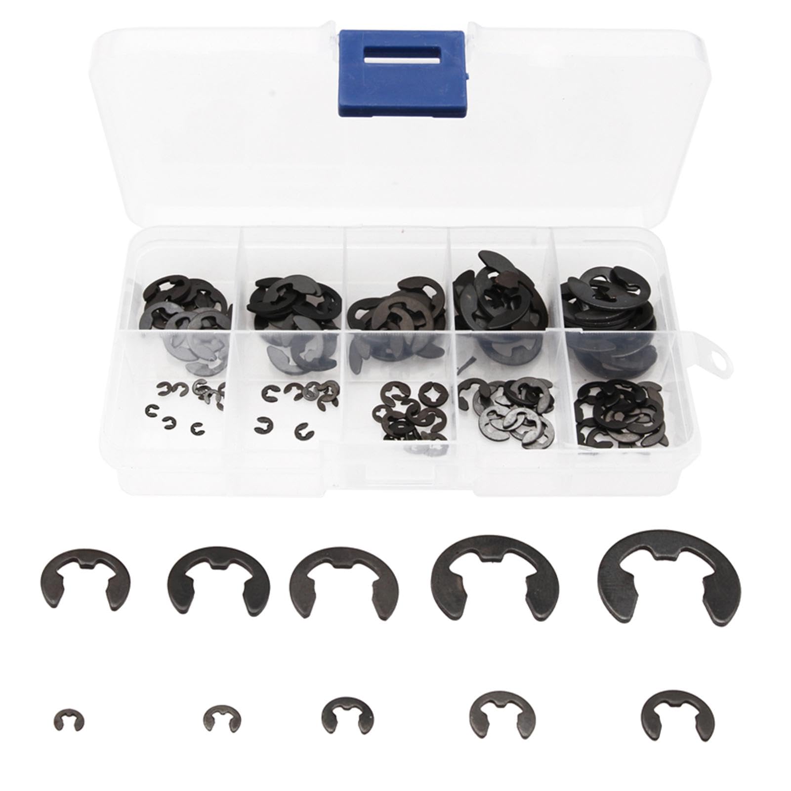 Industrial Retaining Rings 120-Piece Stainless Steel E-Clip Retaining ...