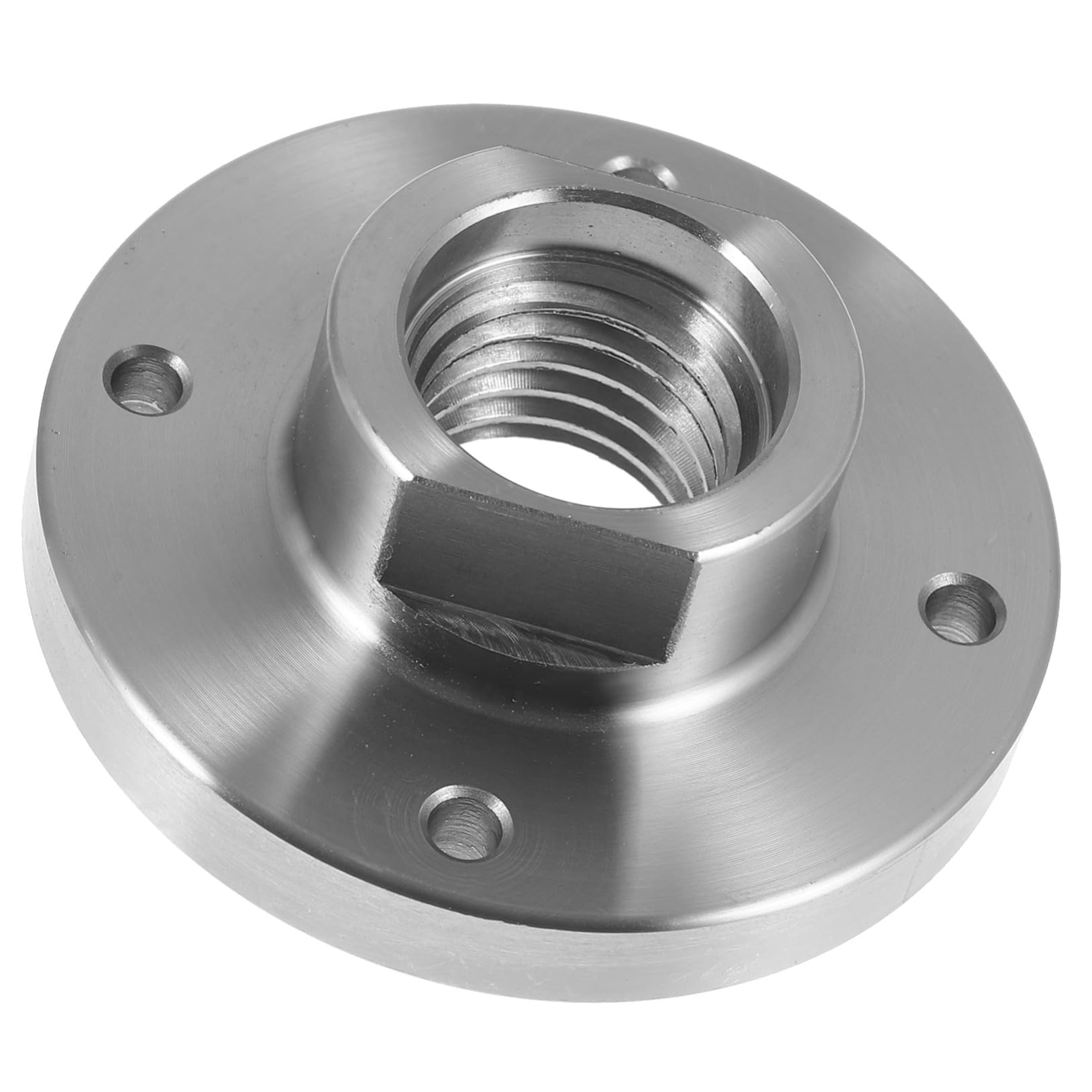 Mandrin de tour à bois anti-vibration plateau acier 4 trous 1-8 TPI POPETPOP 3"
