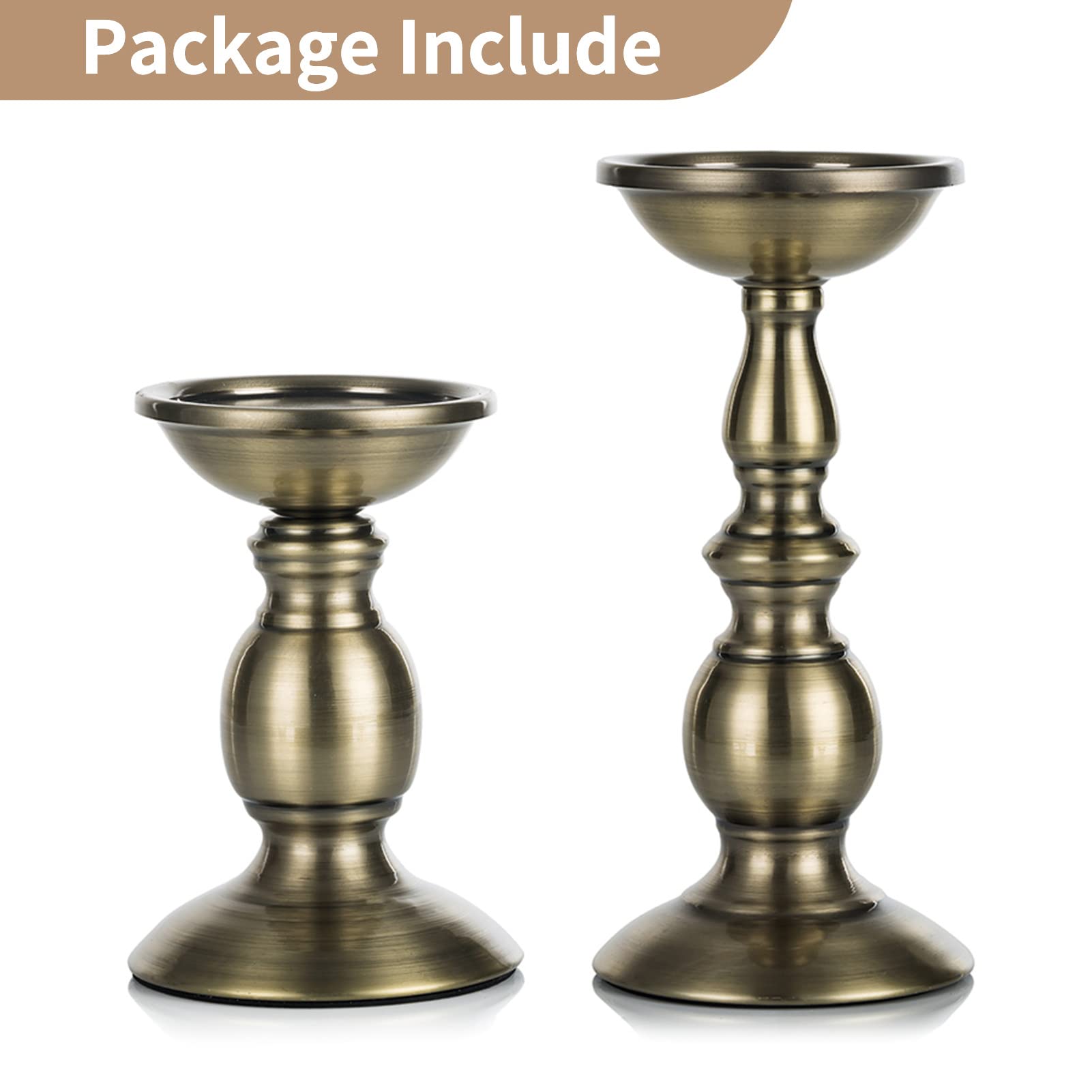 2 Candelieri In Ferro Per Tavolo - 16cm E 22cm Per Matrimoni, Cene E Decorazioni - Foto 5