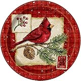 Cardinal Christmas Dinner Plates, 8ct
