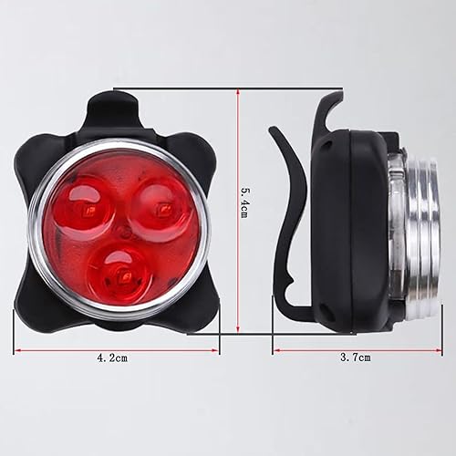 Miniatura 6 de 2 unids USB recargable bicicleta luz, impermeable Super Bike luces para montar de noche 4 opciones de modo de luz bicicleta de montaña faro LED