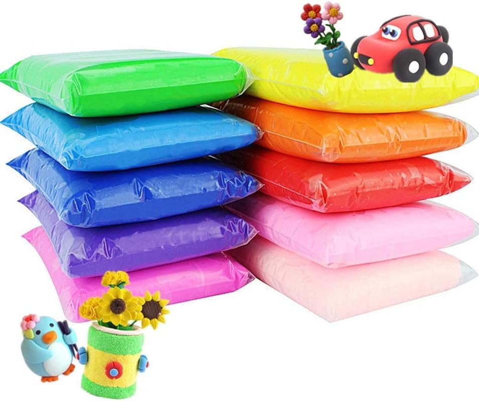 Eclet (Pack of 12) Air Dry Clay, Colorful Children Soft Clay, Creative Art Crafts, Gifts for Kids-Multi Color. Non-Toxic Modeling Magic Fluffy Foam Bouncing Clay Putty Kit for Kids with Tools .16 (B0CJ7CM7PZ) Amazon Price History, Amazon Price Tracker