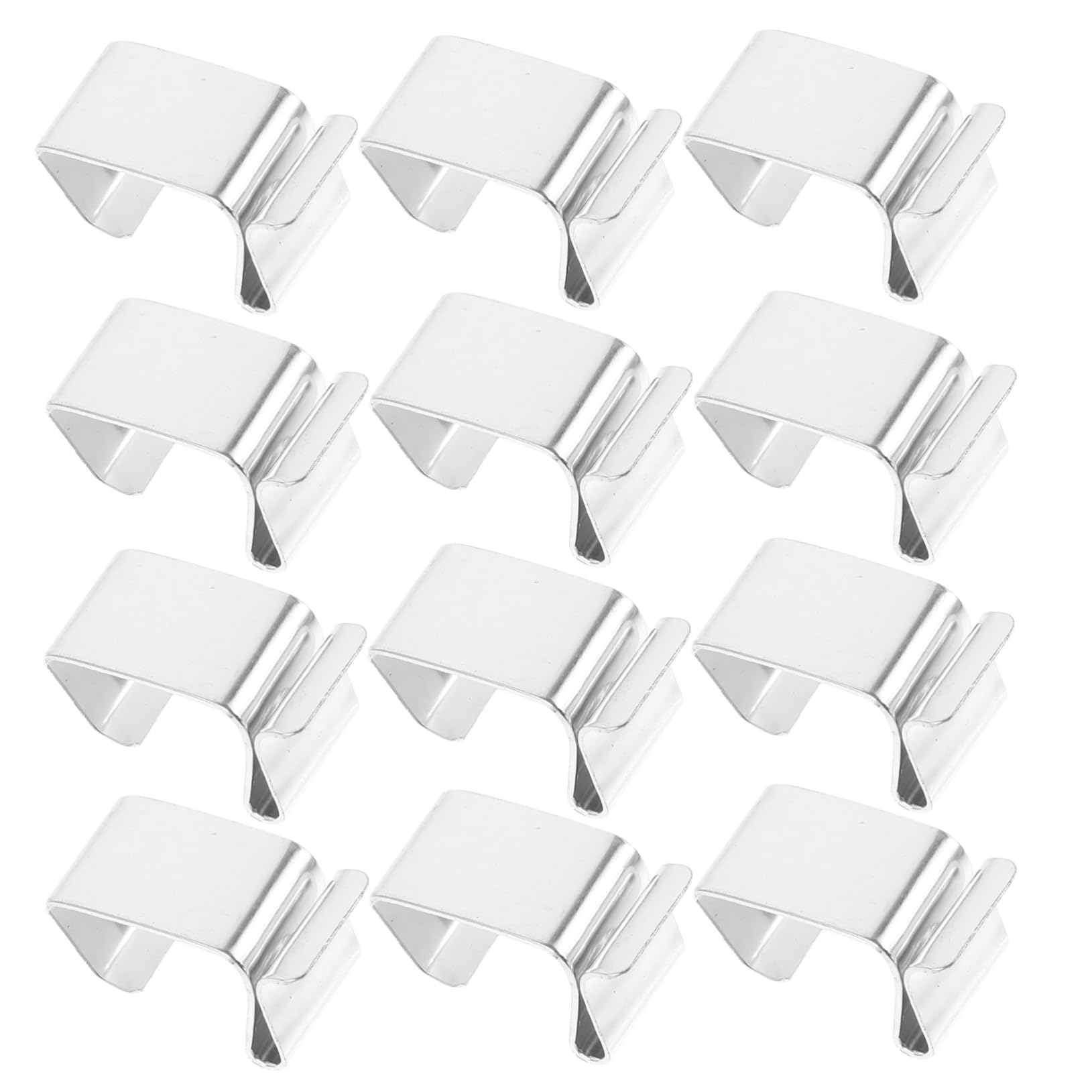HOMSFOU 250piezas Ganchos De Metal Para Luces Navideñas Clips Resistentes Para Decoraciones De Fiesta y Jardín Para Colgar Luces Exteriores y Adornos De Navidad