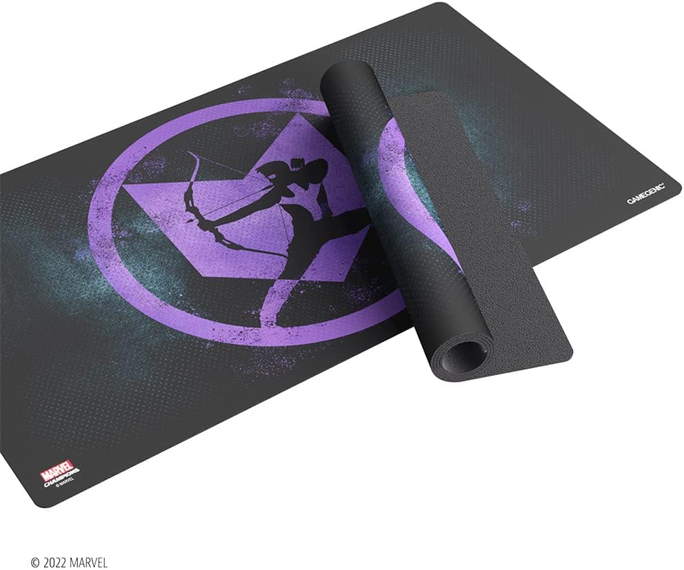 Gamegenic Play Mat – Playmat: Marvel Champions: Hawkeye – Smooth & Tough – Compatible with Magic The Gathering Commander Deck, Pokemon Cards, Marvel Champions – Play MTG, Pokemon, TCG