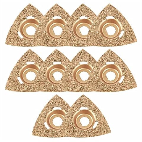 Versa Tool SB10L Triangular Carbide Rasp Oscillating Multitool Grout Blade Sonicrafter ( 10 Pack) Cover