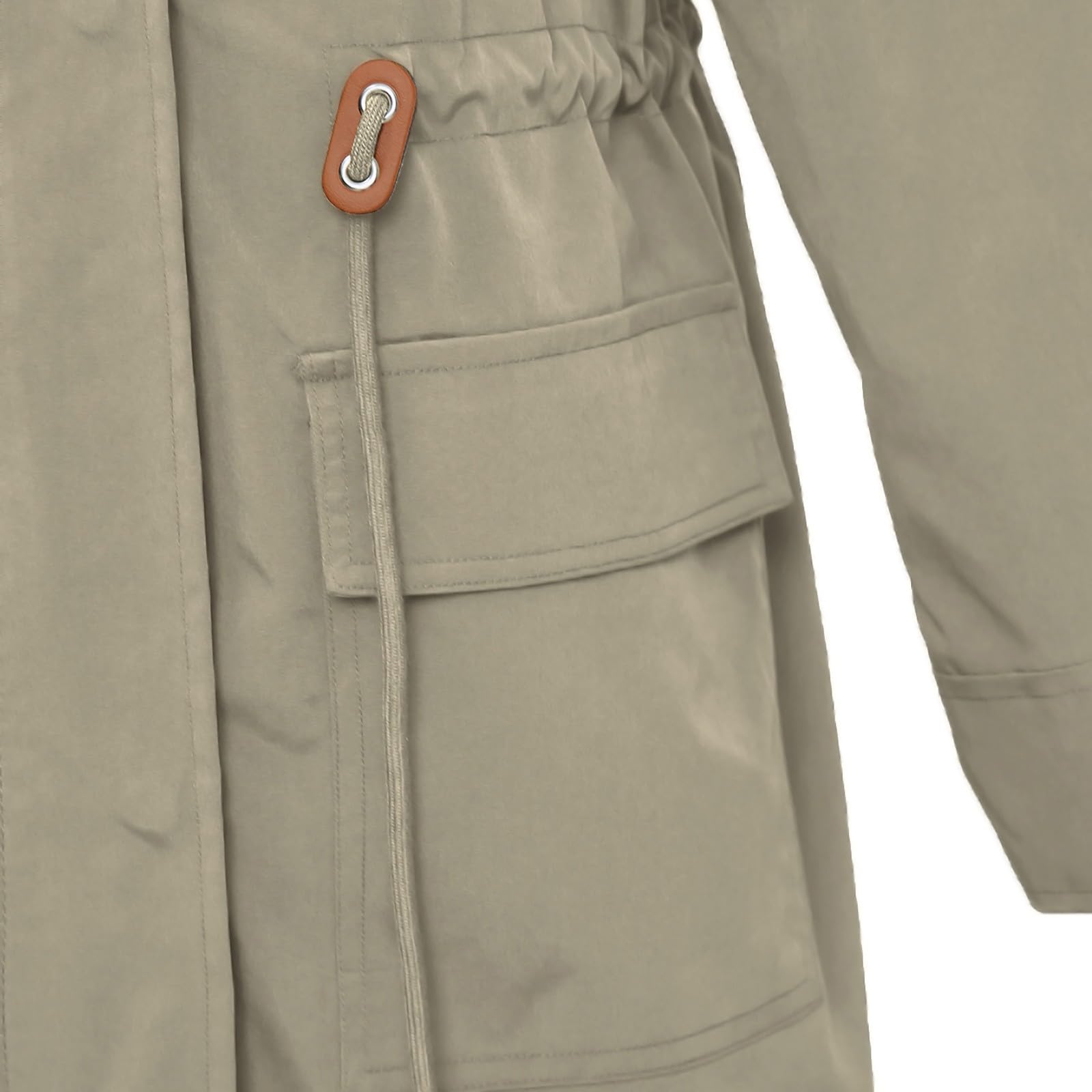 Chaqueta Impermeable Para Mujer, Talla Grande, Larga, Impermeable, Ligera, Cortavientos, Con Bolsillos De Mujer Chubasquero Rojo Largo Trekking Running Invierno Capelina Y Transpirable