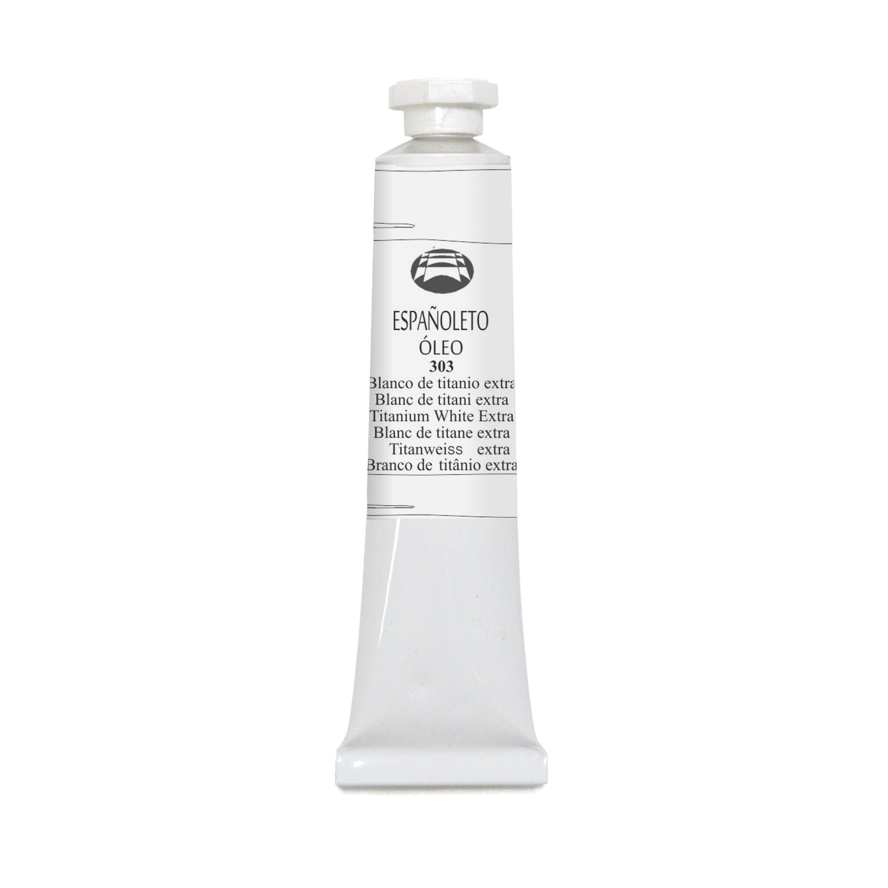 Lienzos Levante Óleo Españoleto Tubo de Pintura, Blanco (303 Blanco de Titanio Extra), 20 ml