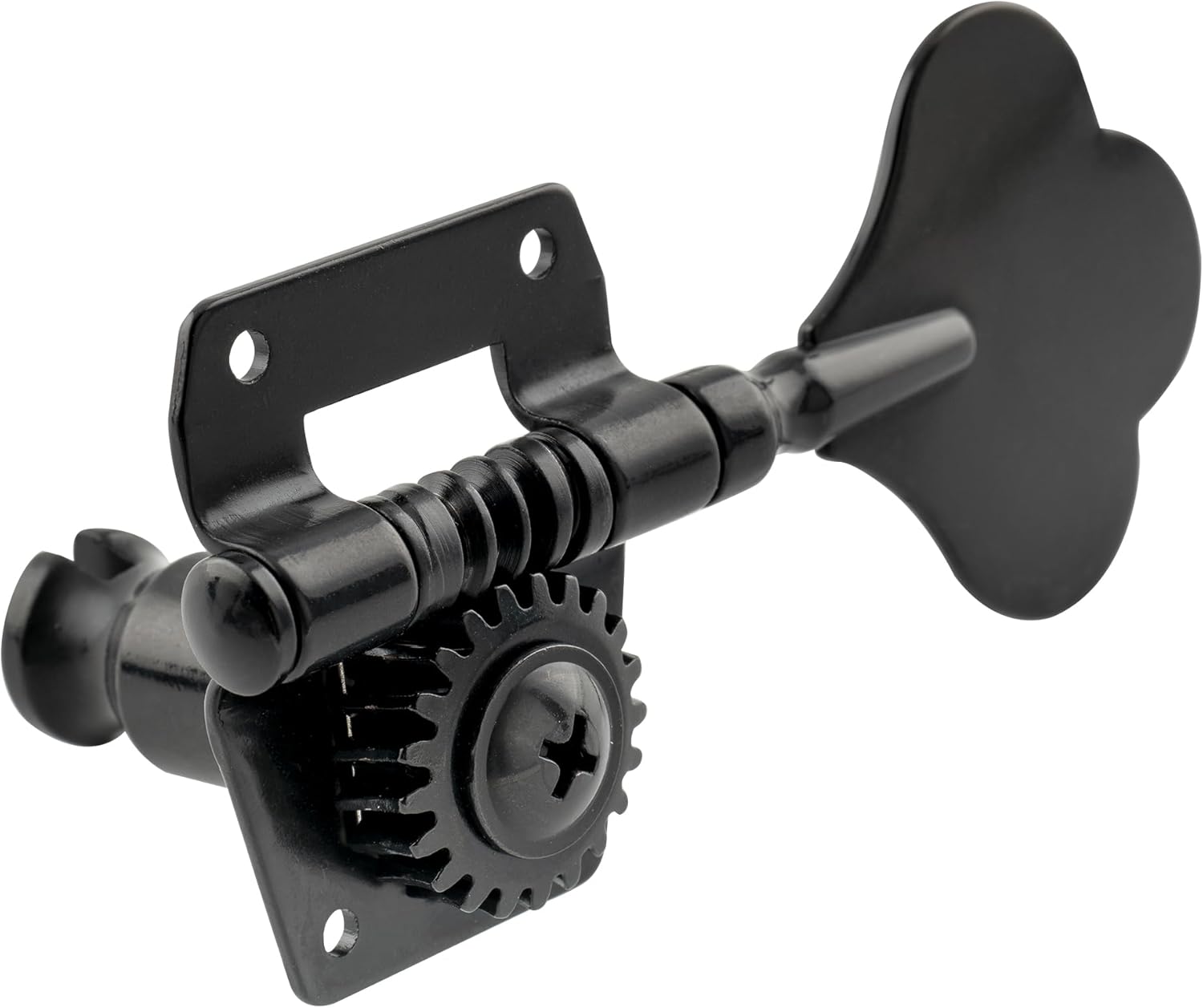 Musiclily Pro 2+2 Open Gear Electric Bass Machine Heads Tuning Pegs Keys Tuners Set, Black