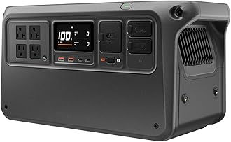 DJI Power 1000 V2 Portable Power Station, 1024Wh LFP Battery, Compact Size, 2600W Stable Output, 0-80% Recharge in 37 Mins, Electric Generator for Home, Camping, RVs, Off-Grid