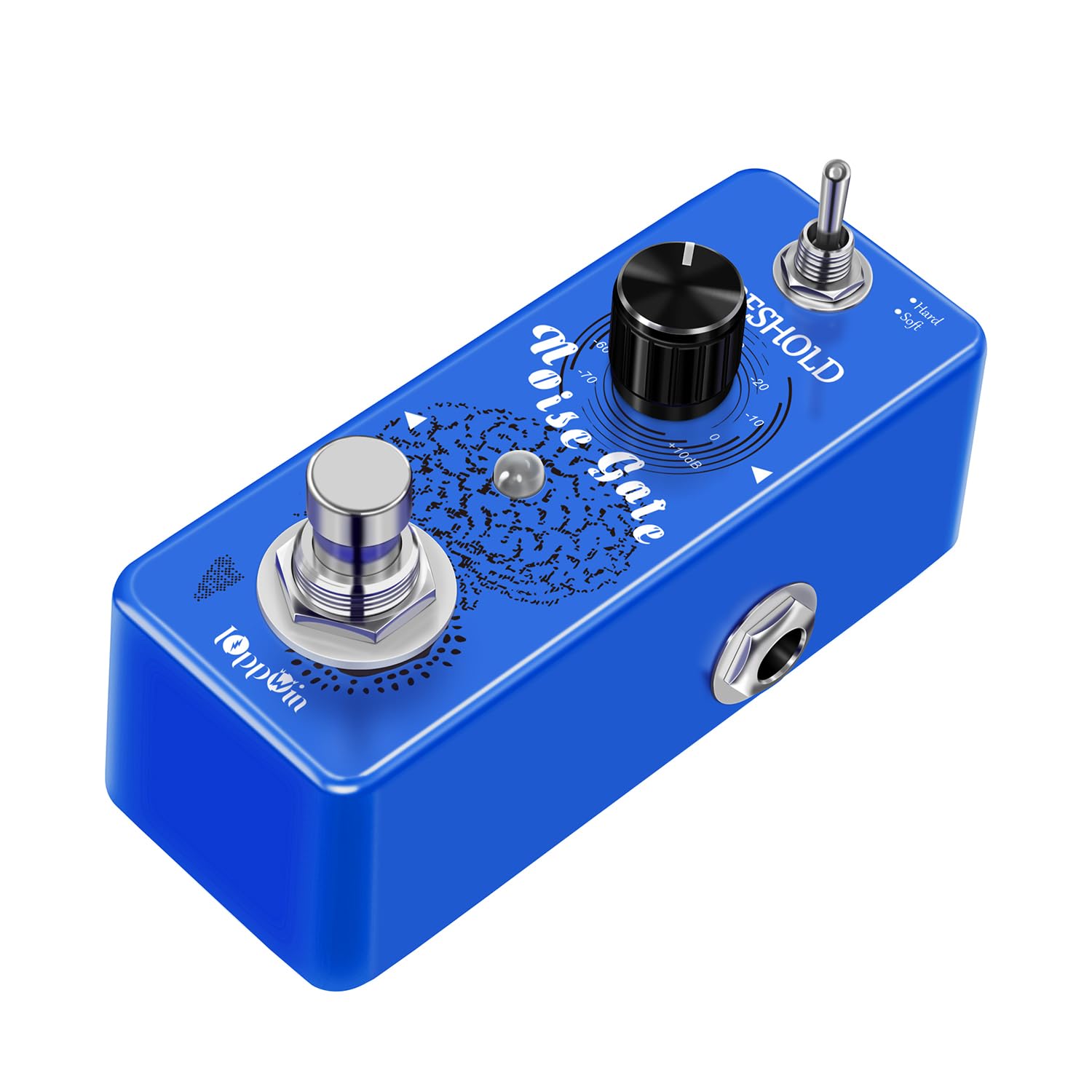 Guitar Noise Gate Pedale, Dual Mode Noise Reduction Guitar Effects Pedal - Hard/Soft Settings, Metal Shell, True Bypass, Ultra-Compact