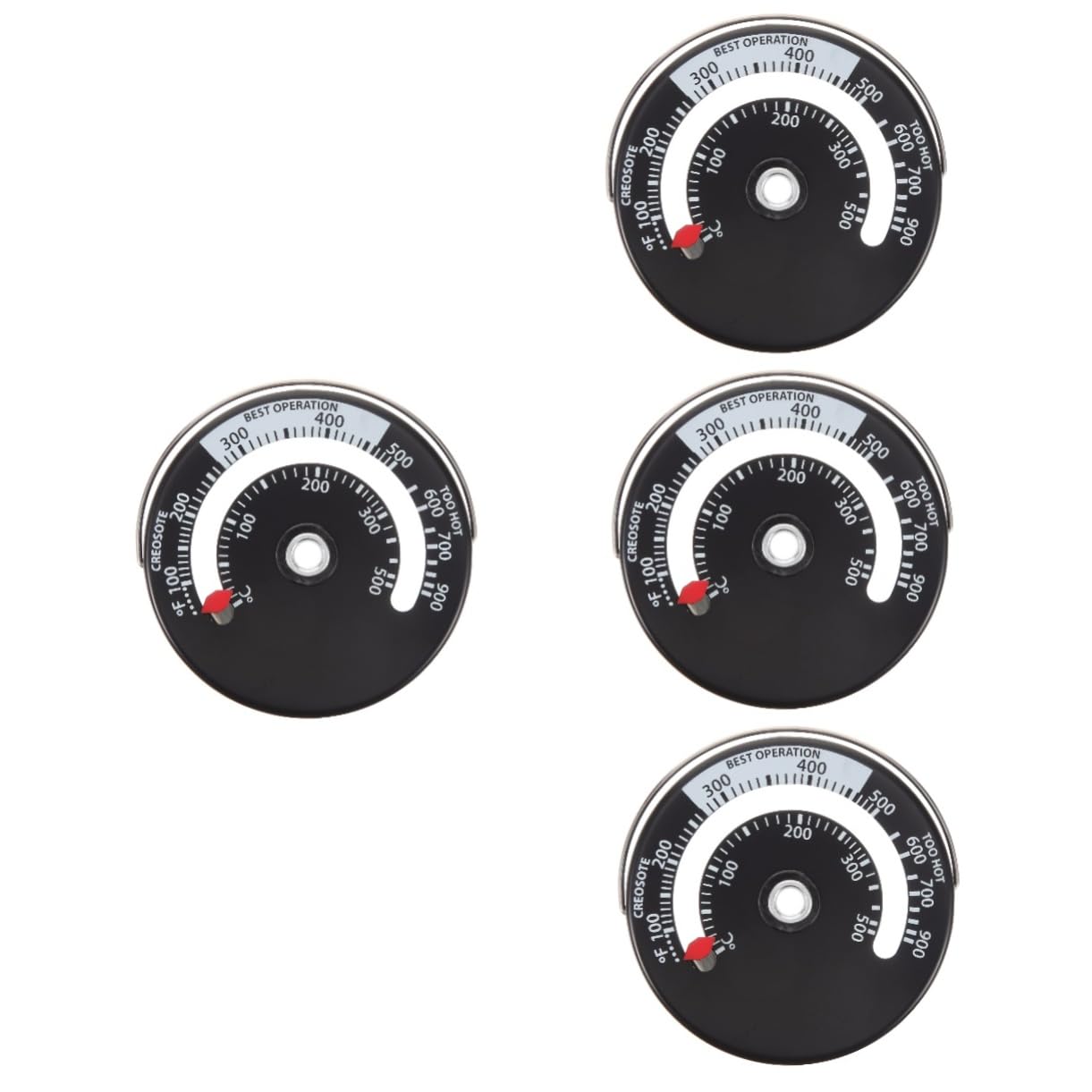 Milisten 4pièces Hygromètre Thermomètre Mural Et Mesure Température Et Humidité Pour Intérieure Et Usage Sur Cuisinière Design Compact Et Précis